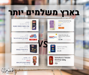 Read more about the article ישראל במקום ה-14 מתוך 184 מדינות ביוקר מחירי המזון