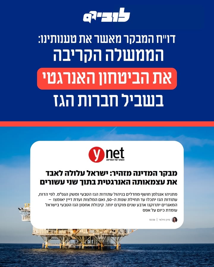 משבר האנרגיה בישראל: מחסור בגז באופק